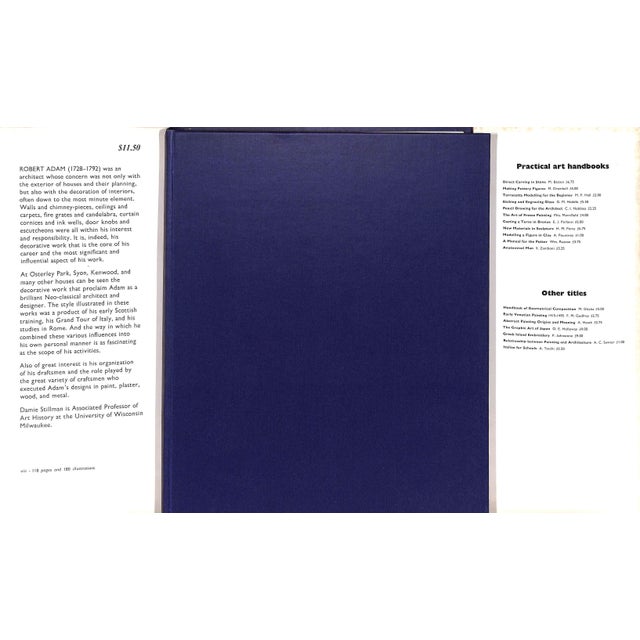 "Decorative Work of Robert Adam" 1966 Stillman, Damie For Sale - Image 4 of 16