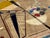 Gold French Mid 20th Century Artistic Wool Rug Design After Kandinsky 6’7" X 9’11" For Sale - Image 8 of 11