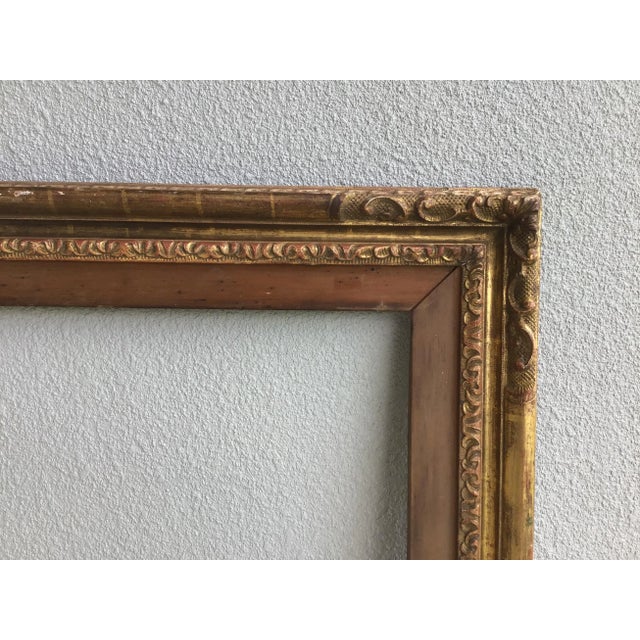 Large and impressive antique ornate picture frame. This would make a great frame for either a painting or a mirror. Or to...