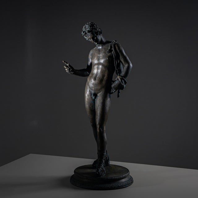 Bronze of Narcissus after the Antique, 20th Century For Sale - Image 18 of 18