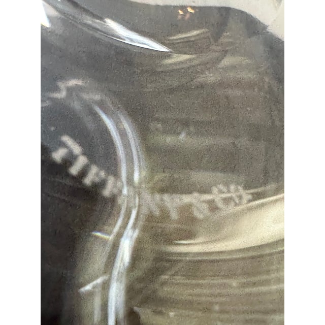 1980s Tiffany & Co. Crystal Pitcher 7" tall