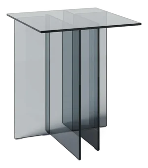 Acrylic Side Table (Transparent Black)
