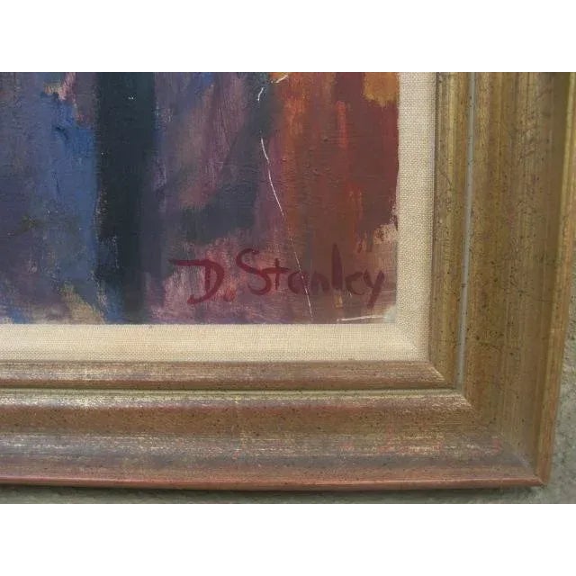Mid 20th Century Mid 20th Century Impressionistic Female Portrait Painting, Framed For Sale - Image 5 of 8