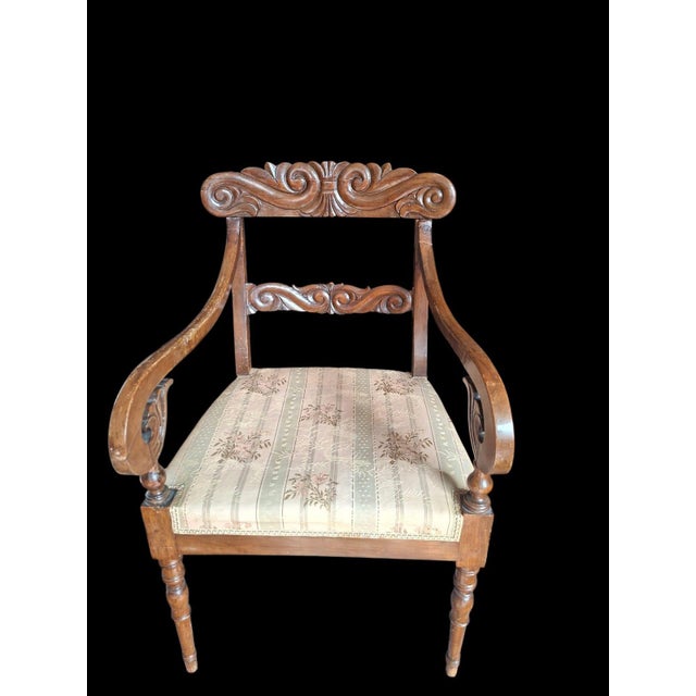 Charles X Style Armchairs in Wood, Early 1900s, Set of 2 For Sale - Image 6 of 18