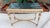 Parcel Gilt and Paint Marble Top Louis XVI Style Console Table For Sale - Image 4 of 17