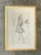 Wood Vintage Framed Phillipe Venet Fashion Illustration For Sale - Image 7 of 12