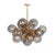 Regina Andrew Shine Globe Chandelier, Natural Brass with Smoke Glass For Sale - Image 9 of 9