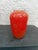 Mid-Century Modern Vintage Isle of Wight Azurene Orange Glod Fleck Glass Vase For Sale - Image 3 of 6