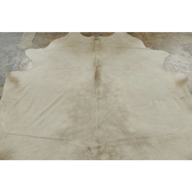 Rug & Kilim Rug & Kilim’s Contemporary Cowhide Rug in Soft Beige & Brown Tones For Sale - Image 4 of 9