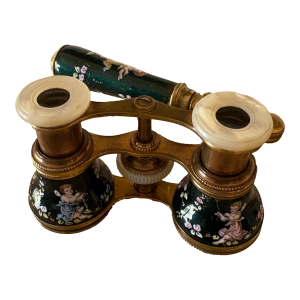 Antique French Enamel Opera Glasses Greviere Paris