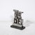 Brutalist Modernist Geometric Sculpture in Caste Stainless Signed Paul Mount For Sale - Image 4 of 13