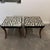 Italian Zebra Inlaid Tessellated Stone Tables with Refined Curv, Set of 2 For Sale - Image 10 of 16