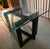 Postmodern DIA/Milo Baughman-Style Glass Enameled Interlocking "Picture Frame" Table, Late 70s/Early 80s For Sale - Image 3 of 7