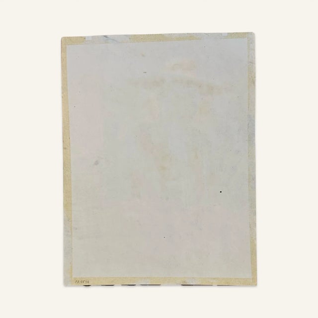 William C Grauer, 1895-1985, Untitled (Fruit Vendor, Mexico) Ink and Watercolor on Paper 1940s For Sale - Image 4 of 4