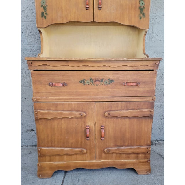 Spanish Monterey Style California Rancho Cupboard by La-Fiesta. 1930's For Sale - Image 3 of 16