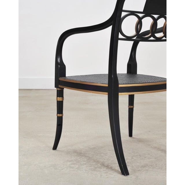 Set of Eighteen Baker “Governor Alston” Regency Dining Chairs For Sale - Image 18 of 18