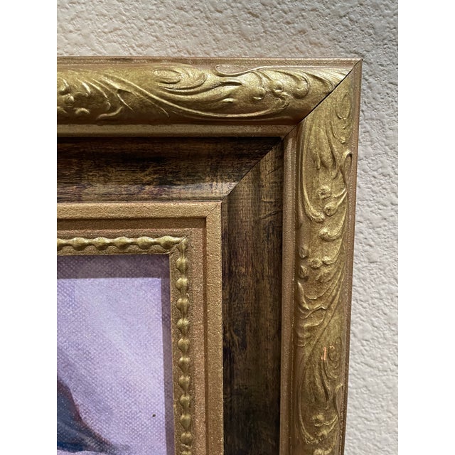 Amethyst Late 20th Century Reproduction Print of a Still-Life Painting of a Pear, Framed For Sale - Image 8 of 10