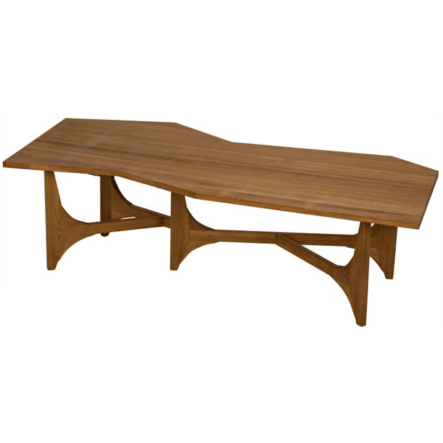 Wood NOIR Fenton Coffee Table in Gold Teak For Sale - Image 7 of 11