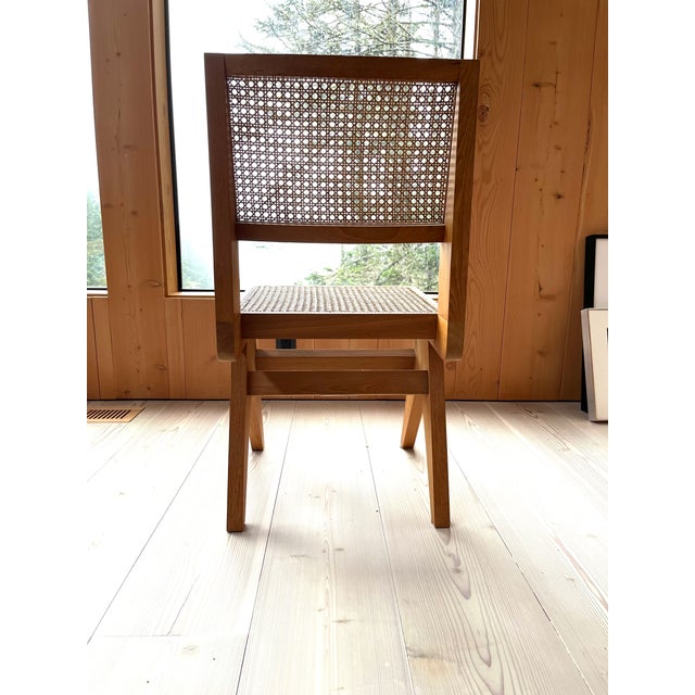 Wood Phantom Hands Armless Dining Chair For Sale - Image 7 of 7