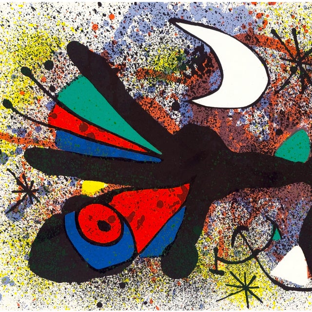 Original 1974 untitled lithograph by Joan Miró from the monograph "Céramiques de Miró et Artigas" printed in Paris by the...