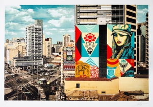Shepard Fairey, Carga Fragil Mural, Lithograph