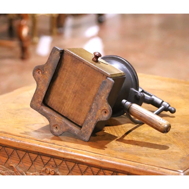 Early 20th Century French Peugeot Frères Cast Iron Coffee Grinder, Model A For Sale - Image 17 of 17