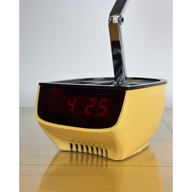 Vintage Table Lamp with Digital Alarm Clock, 1973 For Sale - Image 9 of 17