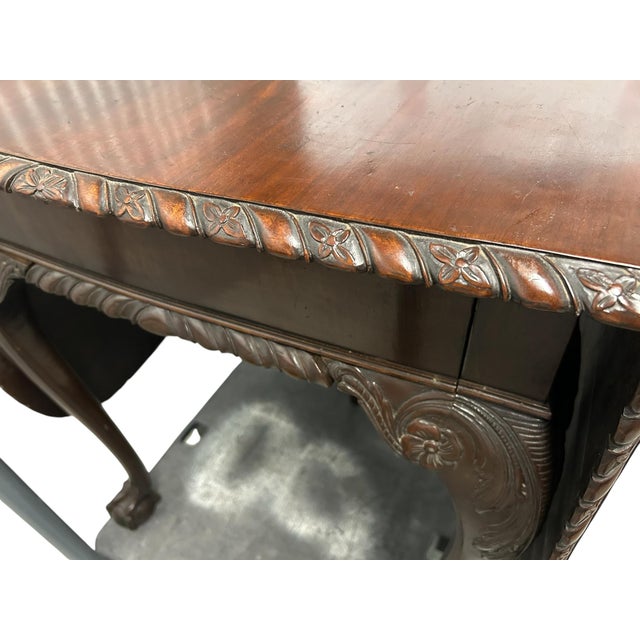 Rare George II Mahogany Drop-Leaf DiningTable Ca. 1765 For Sale - Image 10 of 11