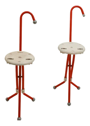 Set of Folding Stools by Yvan Loss for Sandrigarden, 1980