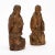 Brown French Antique Oak Statues - Set of 2 For Sale - Image 8 of 10