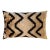 Neutral Black Chevron Silk Velvet Pillow 16x24 Handmade Luxury Cushion For Sale