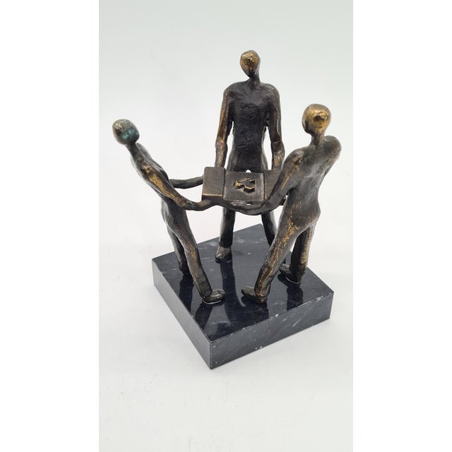 Vintage Dutch Bronze Sculpture, 2000 For Sale - Image 4 of 10
