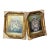 French Rococo Floral Still Life Wall Art With Hand-Finished Gold Leaf Frame Set of 2 For Sale