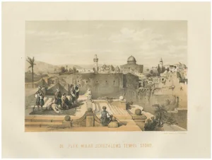 After D. Roberts, Temple Mount in Jerusalem, 1862, Print