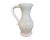 White Glazed Ceramic Pitcher, Model “Bourgogne”, by Poterie Pol Chambost (23 cm / 9 in), Traditional Burgundian Jug Form...