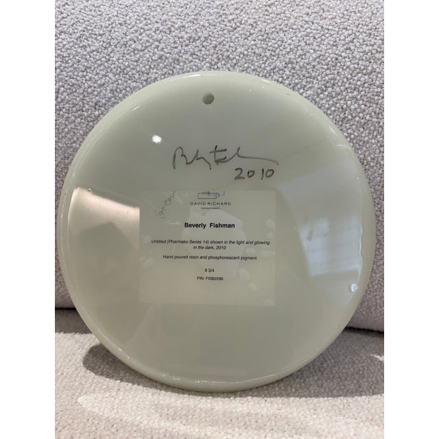 Exhibited Beverly Bev Fishman Crown Resin Wall Sculpture With Phosphorescent Pigment, Signed, 2010, David Richard Gallery For Sale In New York - Image 6 of 11