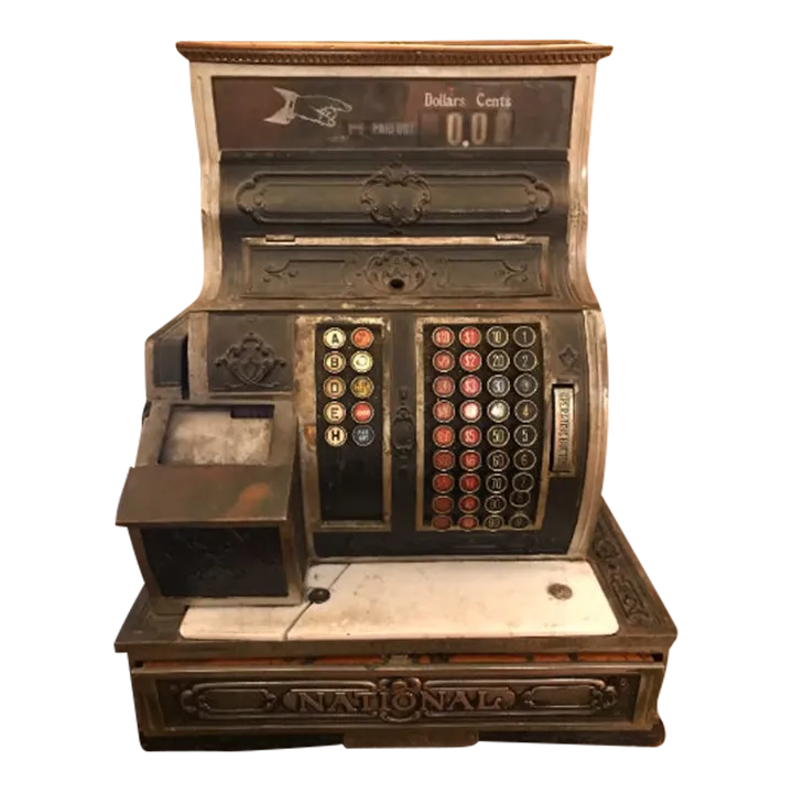 Antique Ncr National Cash Register Model 1064 G | Chairish