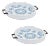 Round Wooden Tie-Dye Design Tray (Set of 2) For Sale
