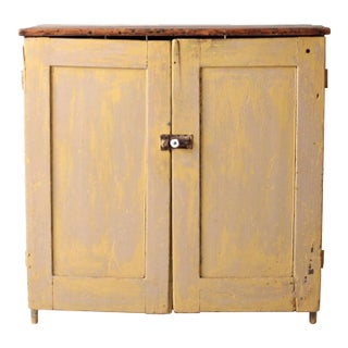 Antique Primitive Cabinet Cupboard For Sale