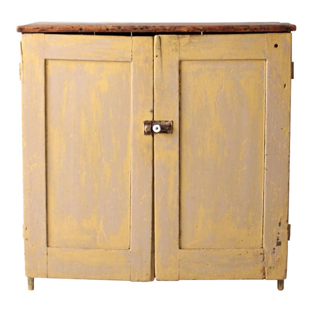 Antique Primitive Cabinet Cupboard For Sale