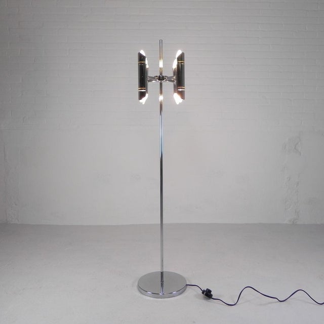 1960s Vintage Space Age Chrome Floor Lamp, 1960s For Sale - Image 5 of 18