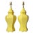 Large Lamps Ginger Jar Pair Yellow For Sale
