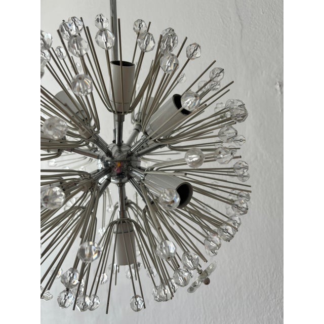 1950s Emil Stejnar Snowball Sputnik Snowflake Chandelier Newly Rewired for Usa For Sale - Image 5 of 9