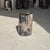 Small Side Table in Black Petrified Wood with Beige Striations, 1980s For Sale - Image 13 of 18