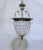 Decorative silver plated basket chandelier with 30% leaded graduated octagon crystal chain. Rewired and restores and it...