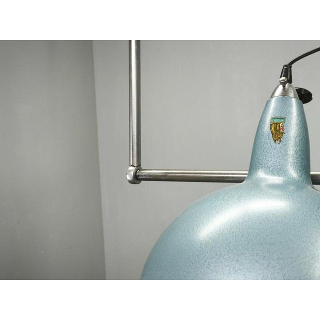 Italian Industrial 3-Light Chandelier from A.L.F Firenze, 1970s For Sale - Image 10 of 18