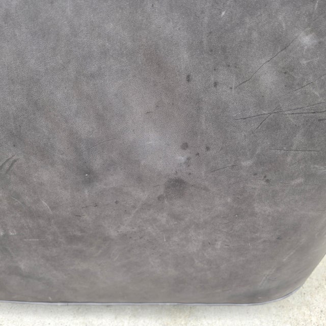 Restoration Hardware 1950s Italian Shelter Arm Leather Swivel Club Chair Rh For Sale - Image 16 of 18