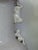 Ceramic Vintage Large Chinese Blanc De Chine Crackle Glazed Porcelain Foo Dog Handle Table Lamps on Hardwood Bases a Pair For Sale - Image 7 of 11