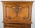 Vintage French Louis Style Carved Oak Cabinet with Drawer For Sale - Image 3 of 12