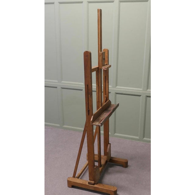 Paint Spattered Adjustable Easel, 1920 For Sale - Image 4 of 7
